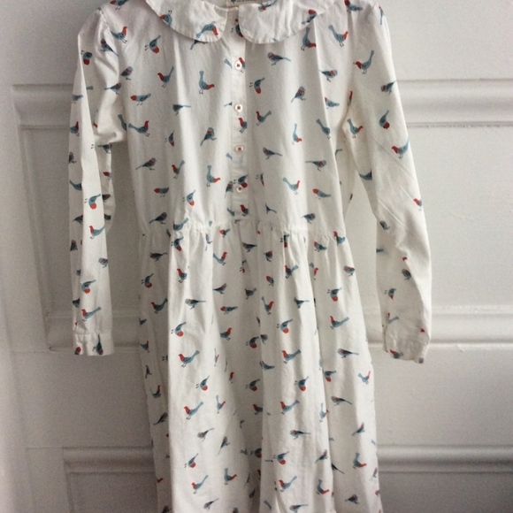 SOLD - Bird Print Dress with Pockets - Picture 1 of 5